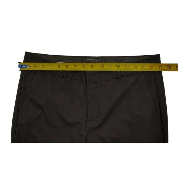 Banana Republic Logan Wool Dress Trousers Pants Modern Office Chic Stretch 10 - Picture 7 of 16